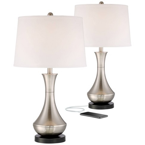 360 Lighting Modern Table Lamps Set Of, Table Lamp With Usb Port Target