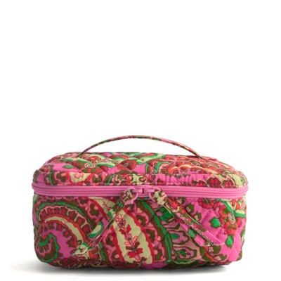 Vera Bradley Women's Outlet Cotton Essential Brush Up Cosmetic Toiletry Bag Case