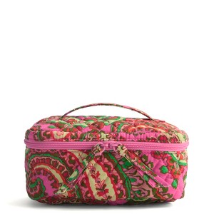 Vera Bradley Women's Outlet Cotton Essential Brush Up Cosmetic Toiletry Bag Case - 1 of 2