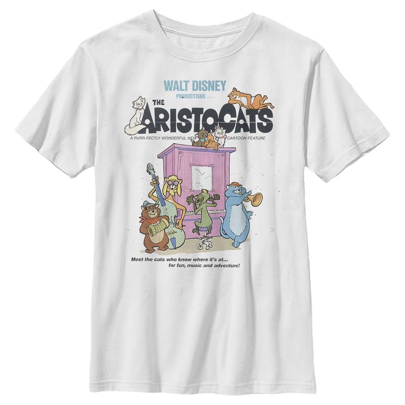 Boy's Aristocats Movie Poster Meet The Cats T-Shirt, 1 of 5