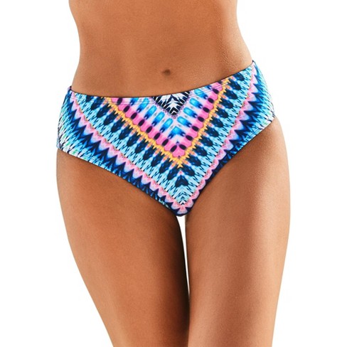 Bikini Swimsuit Women Rainbow Stripe Low Waist Beach Bathing Suit