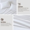 4Pcs Elastic Deep Pocket Sheet Set Soft & Breathable Cotton Sheet for All Seasons, Lightweight Solid Sheet Set - 3 of 4