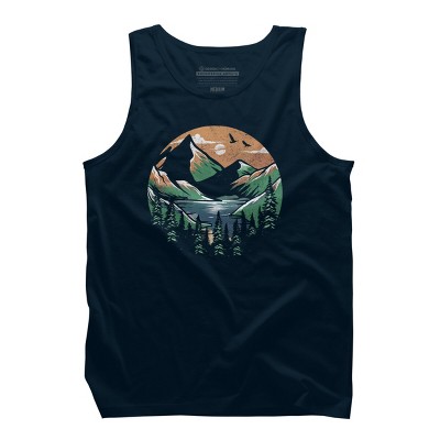 Men's Design By Humans Happiness Place By orangedan Tank Top