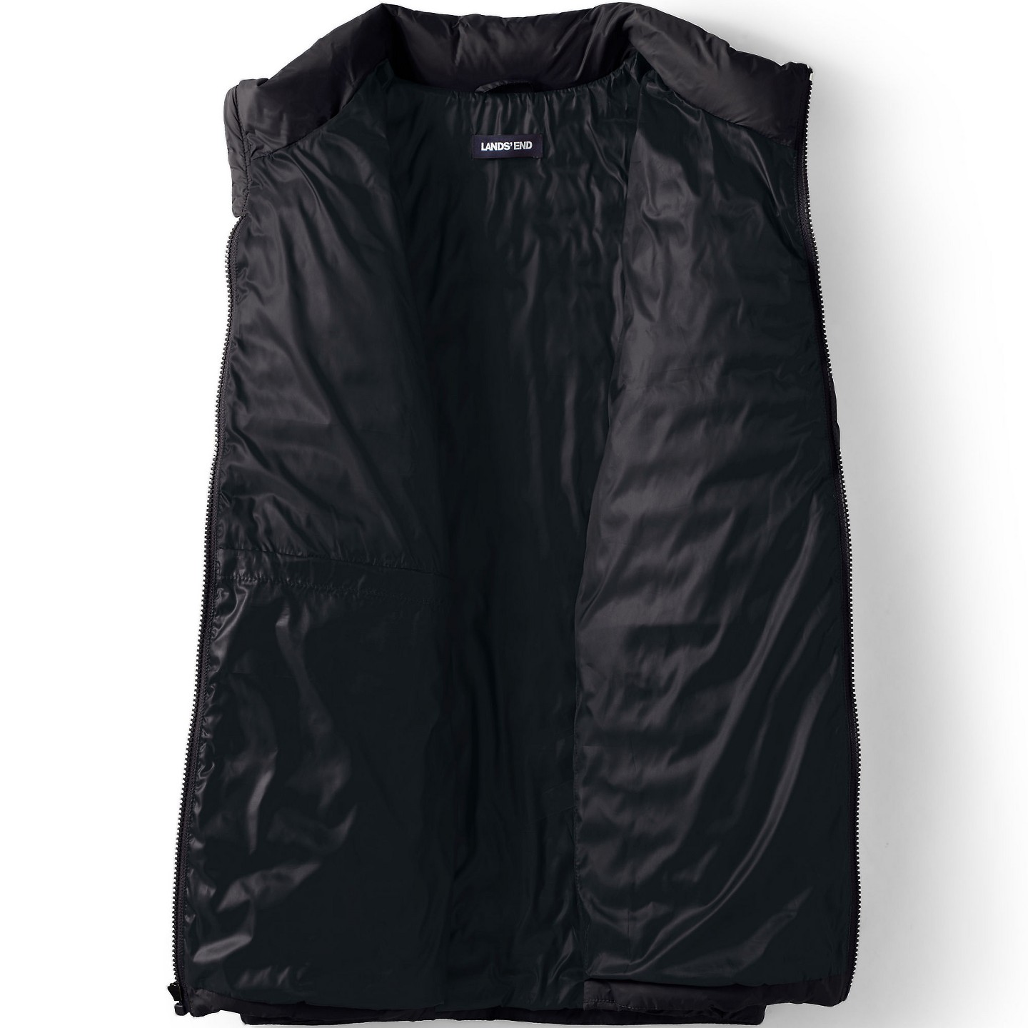 Мужская куртка Lands' End Insulated Jacket - Small - Black, цвет: Чёрный — фото 5