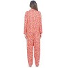 Casual Nights Women's Long Sleeve Rayon Button Down Pajama Set - 3 of 4