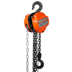 VEVOR Hand Chain Hoist, 1 Ton 2200 lbs Capacity 10 FT Come Along, G80 Galvanized Carbon Steel with Double-Pawl Brake, Auto Chain Leading - 1 of 4