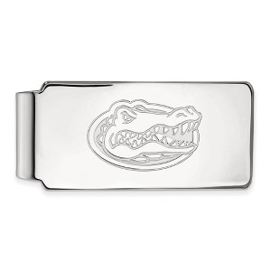 Black Bow Jewelry 14k White Gold Florida Gators NCAA Money Clip - 1 of 3