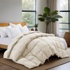 Puredown All Season Organic Cotton Down Comforter - 100% Natural, Chemical-Free, Medium Warmth Duvet Insert - 2 of 4