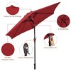 Tangkula 10 ft Patio Umbrella Market Table Umbrella Yard Outdoor w/ 6 Ribs - 3 of 4