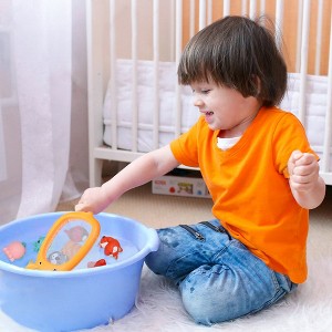 Fun Little Toys 18 PCs Baby Bath Toys - Soft Ocean Animal Squirters & Fishing Net Water Toy Set for Kids - 1 of 4