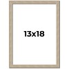 PosterPalooza | 13x18 Thin Barnwood Picture Frame, UV Acrylic, 2 Finishes - Grey and Black - 2 of 4