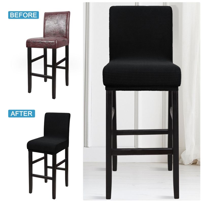 PiccoCasa Stretch Bar Stool Covers Pub Counter Height Side Chair Covers, 2 of 6