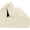 Meridian Furniture,Shaggy Cream Corduroy Performance Fabric Modular Sofa - 3 of 4