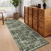 Persian Retro Washable Area Rugs for Bedroom Living Room Decor Soft Vintage Low Pile Carpet Thin Non-Slip Foldable Floor Mat - 3 of 4