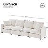 NicBex Sectional Sofa with 2 Pillows 4 Seat Modern Modular Sofa for Living Room & Apartment & Office - 3 of 4