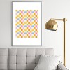 Iveta Abolina Eclectic Checker Check Cream Metal Framed Art Print - Deny Designs - 2 of 4