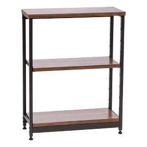 IRIS Wood and Metal Shelf Brown/Black - 1 of 4