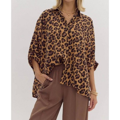 Women's Drop Shoulder Buttoned Top - entro
