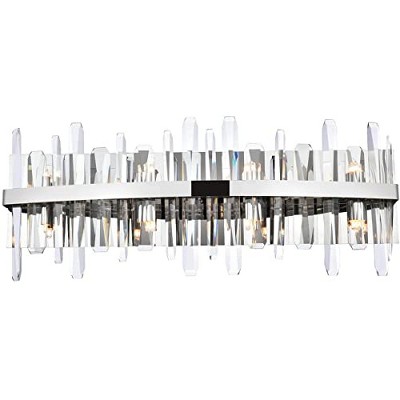 Elegant Lighting Serena 30 inch crystal bath sconce in chrome