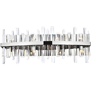 Elegant Lighting Serena 30 inch crystal bath sconce in chrome - 1 of 4