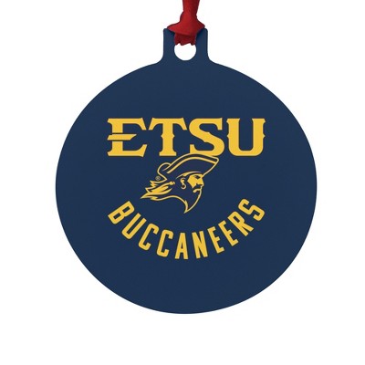 ETSU Buccaneers Aluminum Holiday Christmas Tree Ornament