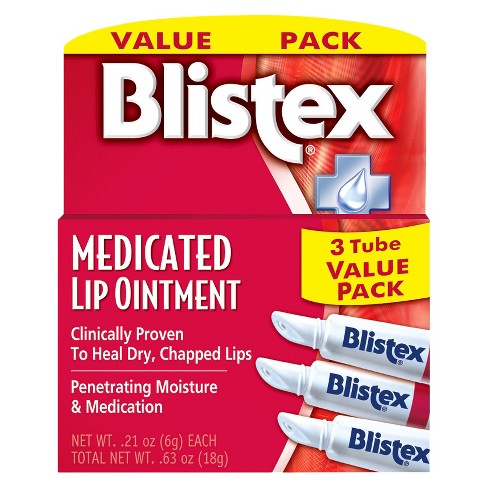 Blistex Medicated Lip Ointment - 3ct/0.63oz - image 1 of 4