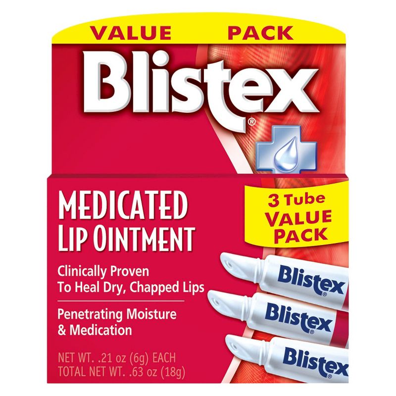 Blistex Medicated Lip Ointment - 3ct/0.63oz, 1 of 10
