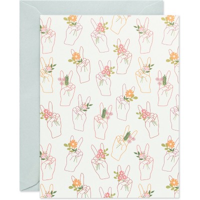 10ct Blank Stationery Note Cards Floral - Spritz™ : Target