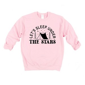 Simply Sage Market Women's Let's Sleep Under The Stars Tent Gildan Sweatshirt - 1 of 2
