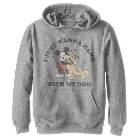 Boy's Disney Hang With My Dog Pluto Pull Over Hoodie - image 1 of 4