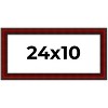 PosterPalooza | Panoramic Weathered Red Picture Frame - UV Acrylic, Foam Board Backing, Hanging Hardware - 2 of 4