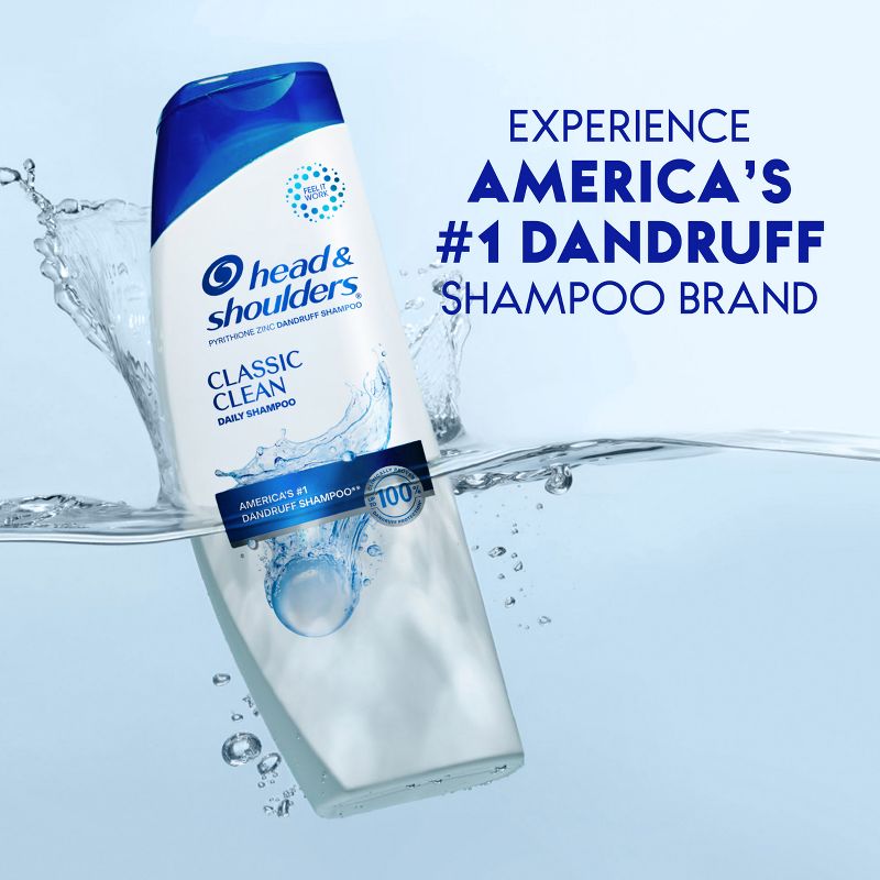 Head &#38; Shoulders Dandruff Shampoo, Anti-Dandruff Treatment, Classic Clean for Daily Use, Paraben-Free - 20.7 fl oz, 6 of 18