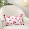 Saro Lifestyle Candy Cane Dreams Peppermints Throw Pillow Cover - 3 of 3