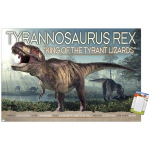 Trends International Dinosaurs - T-Rex Unframed Wall Poster Prints - 1 of 4