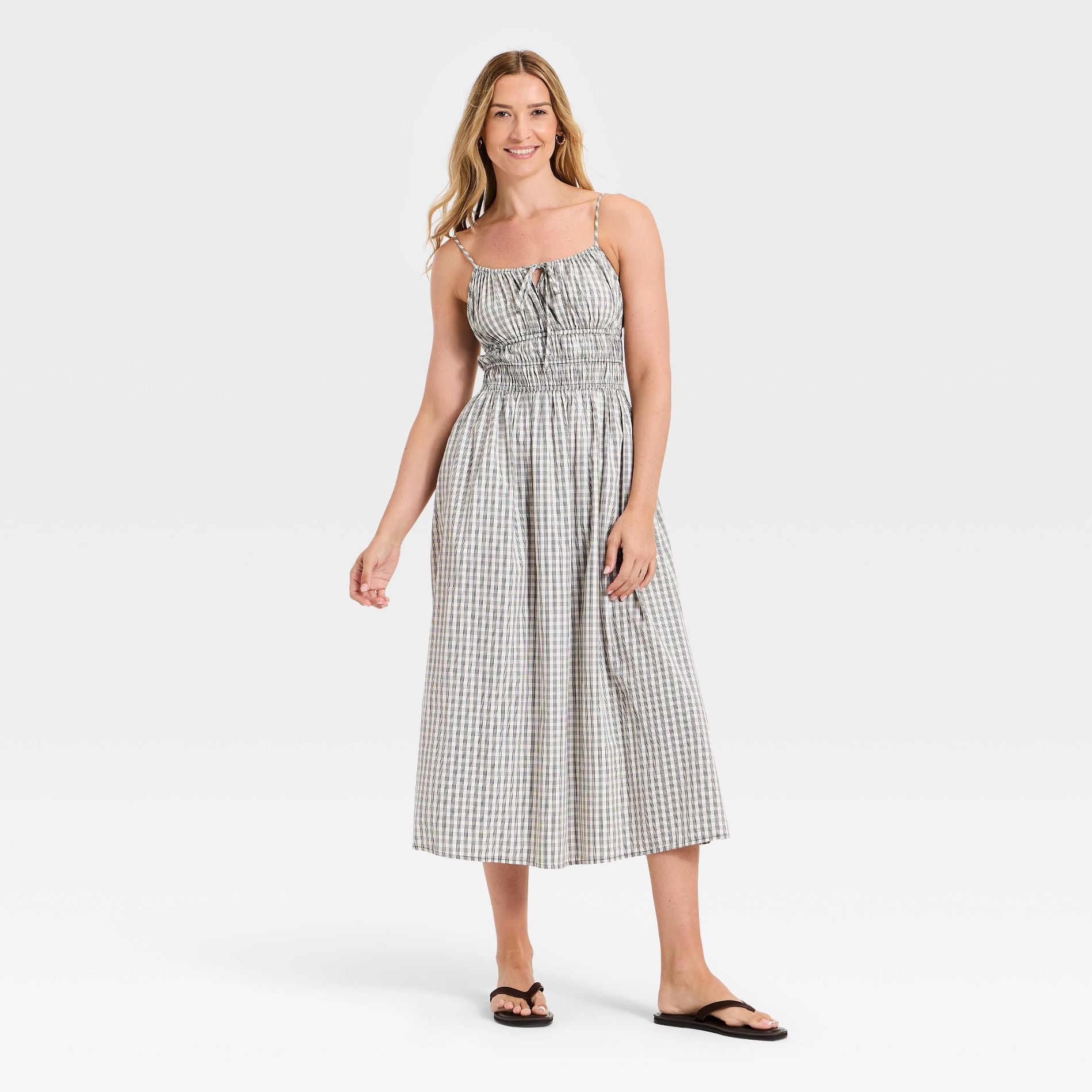 Women's Smocked Midi Dress - Universal Thread™