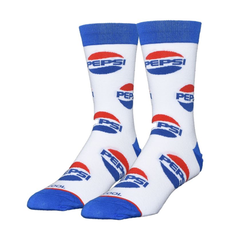 Cool Socks Novelty Crew Dress Sock, Food, Pepsi and Mountain Dew, Funny Silly, 1 of 6