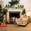 attop 24 INCH Double Coated Fire Wood Organizer - 3 of 4