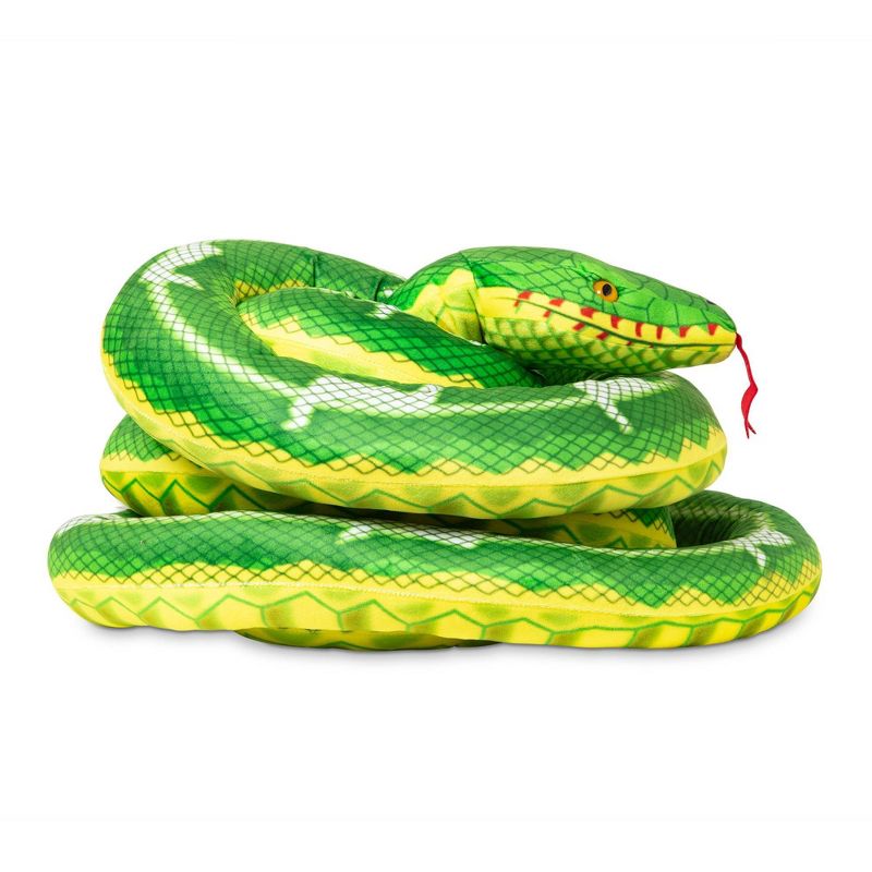 Melissa &#38; Doug Giant Boa Constrictor - Lifelike Stuffed Animal Snake, 14&#39; long, 5 of 11