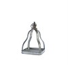 Grey and Black Galvanized Metal Lantern Set , 2 Pieces by Melrose - 2 of 3