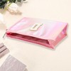 Unique Bargains Women's Letter D Makeup Bag Pink 1 Pc - 2 of 3