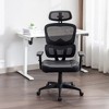 VECELO Swivel Ergonomic High Back Mesh Office Chair with Adjustable Headrest Armrest, Black - image 2 of 4