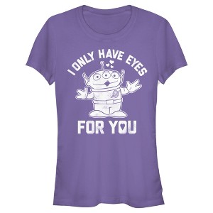 Juniors Womens Toy Story Alien I Only Have Eyes for You T-Shirt - 1 of 4