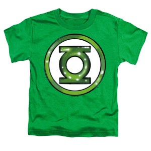 Toddler Boys' Justice League Green Lantern Airbrush Logo T Shirt - 1 of 2