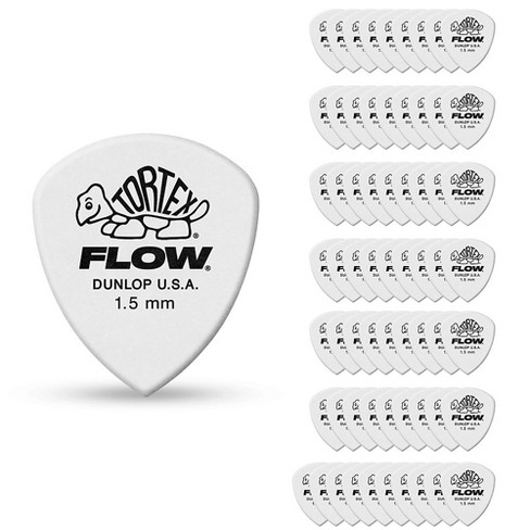Dunlop Tortex Flow Guitar Picks Std Pk-72 1.5 Mm 72 Pack : Target