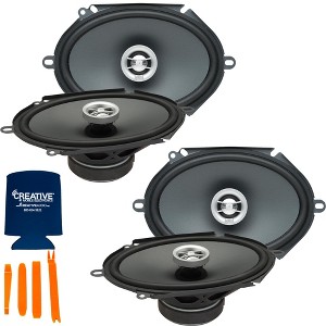 PowerBass Two Pairs of OE-682 6x8" Coaxial 2-Ohm Speakers - 1 of 4