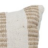 Tan Outer Striped 14X36 Hand Woven Filled Pillow - Foreside Home & Garden - 4 of 4