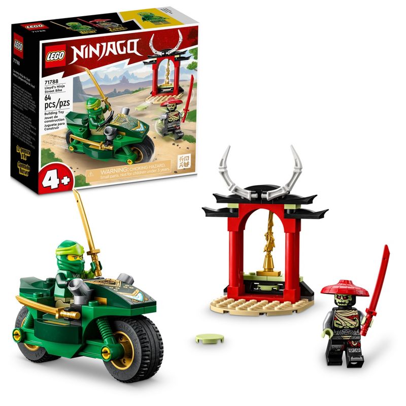 LEGO NINJAGO Lloyd Ninja Street Bike Toy for Kids 4+ 71788, 1 of 8