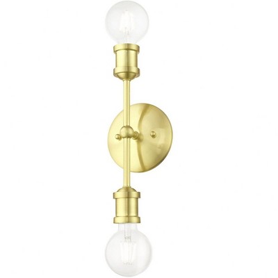 Lansdale Satin Brass 2-Light ADA Compliant Vanity Sconce