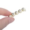 Unique Bargains Five Rhinestones Shoelace Charms Gold Tone 1 Pc - 3 of 4