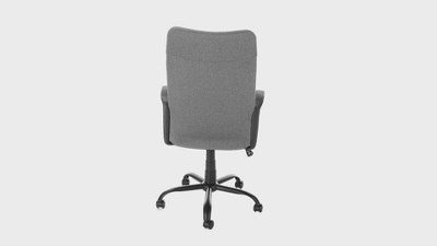 Gray High Back Leather Executive Swivel Office Chair